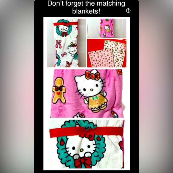 🎄HelloKitty Christmas Hand Towel 4PC Bundle Gingerbread Wreath Holiday 2024 NEW - Picture 9 of 10